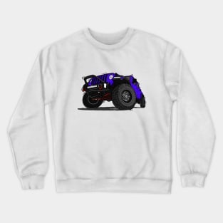 Purple Jeep Illustration Crewneck Sweatshirt